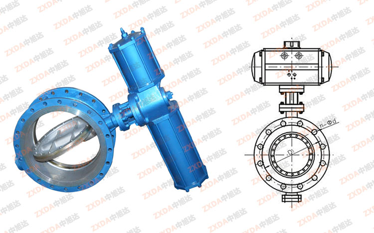 D643H气动蝶阀结构图